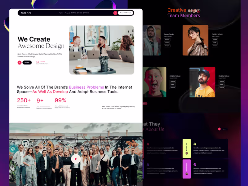 Cover image for I will do figma design, figma design website, website mockup