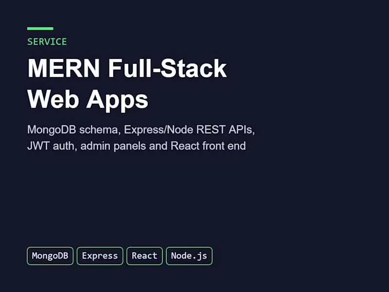 Cover image for MERN Full-Stack Web App Development