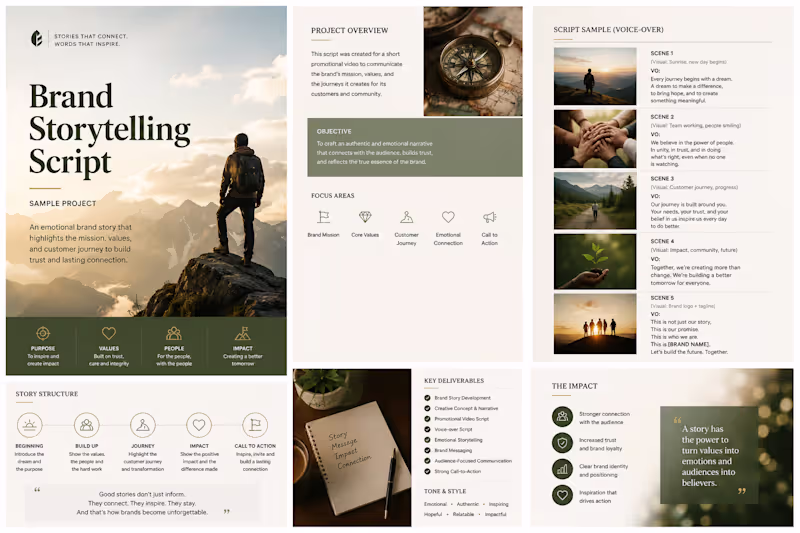 Cover image for Brand Storytelling Script
Developed a compelling