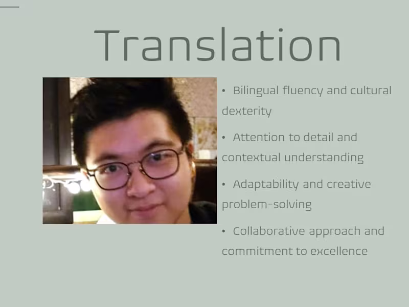Cover image for Chinese to English Translation