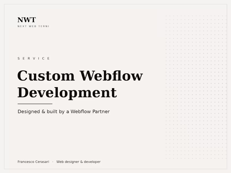 Cover image for Custom Webflow Development