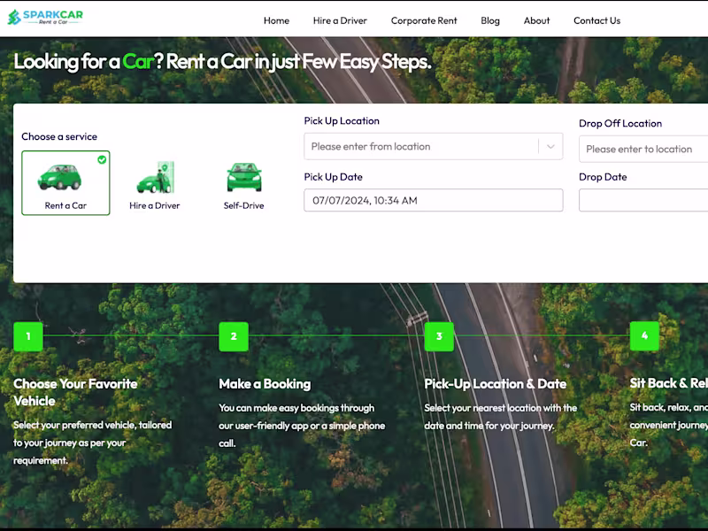 Cover image for Car Rental Service in Nepal | Car Rent in Nepal | Spark Car