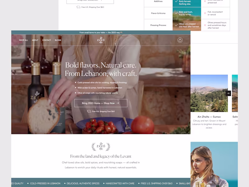 Cover image for Shopify Store Redesign for ZEED Pantry