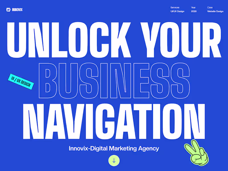 Cover image for Creative Agency Website I Innovix I Ui Case Study