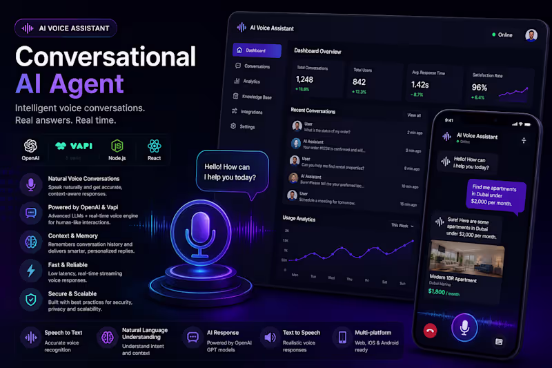 Cover image for AI Voice Assistant | Conversational