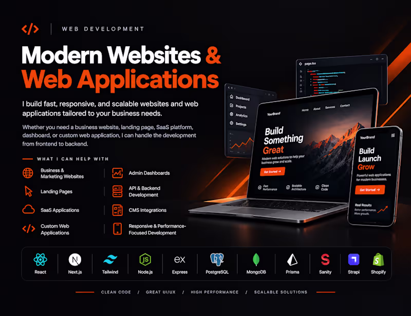 Cover image for Modern Website & Web Application Development