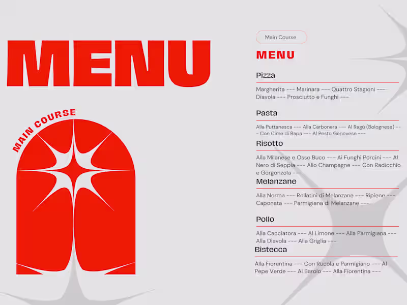 Cover image for Explore Authentic Italian Cuisine: Chef's Menu Design