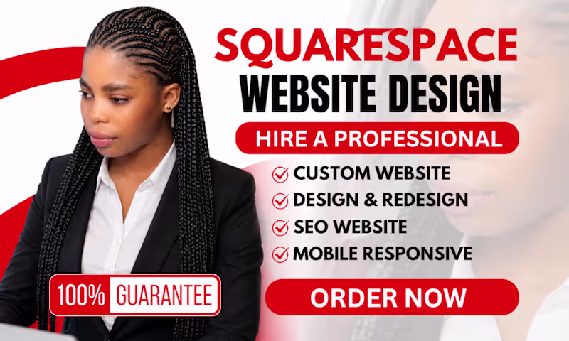 Cover image for build squarespace website, design or redesign squarespace websit