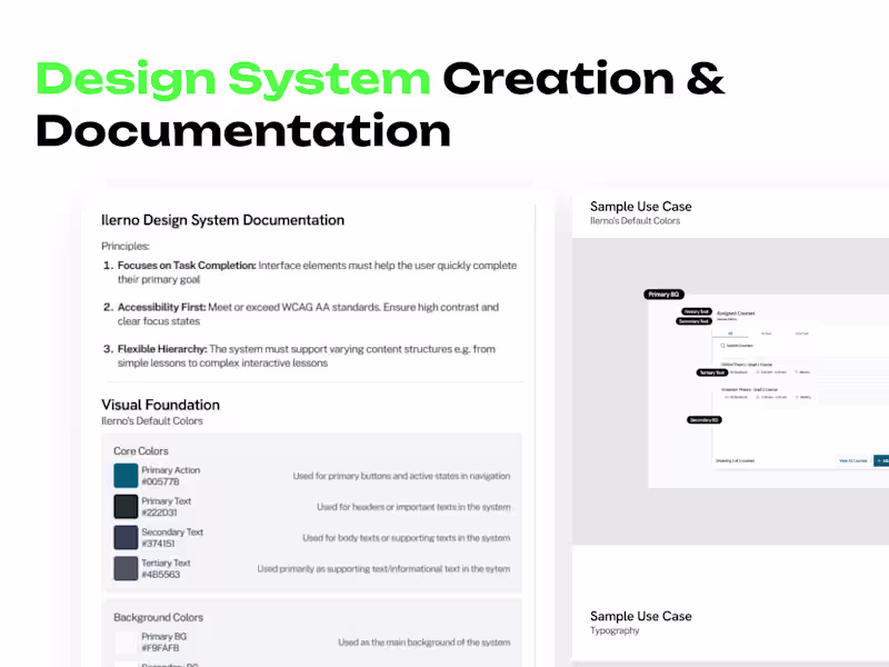 Cover image for Design System Creation & Documentation