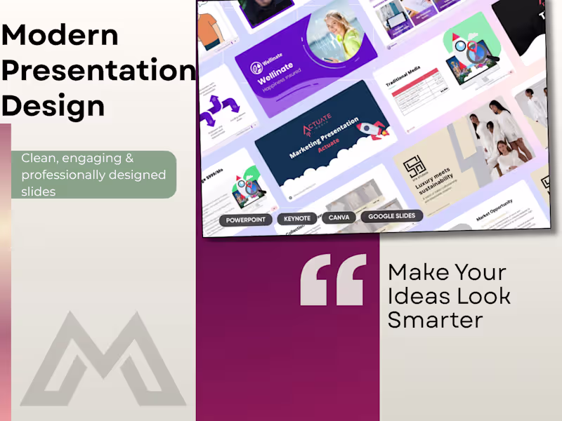 Cover image for Professional Presentation Design & Pitch Deck Design