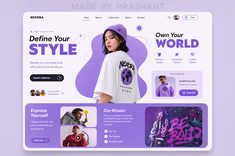 Cover image for Nexora — Modern Fashion E-Commerce

A