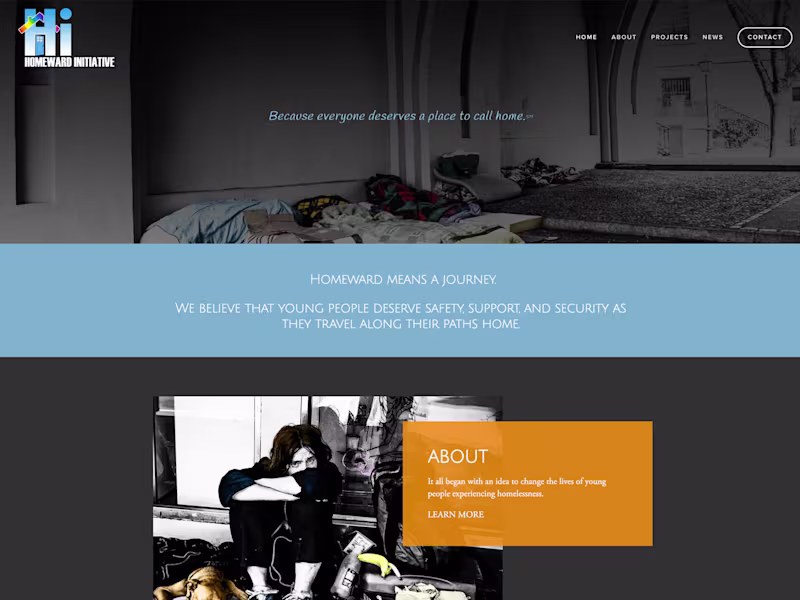Cover image for Homeward Initiative - Website &