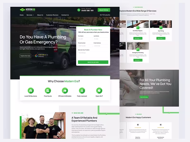 Cover image for Modern SaaS Landing Page Design