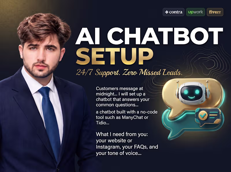 Cover image for AI Chatbot Setup for Your Website or Instagram