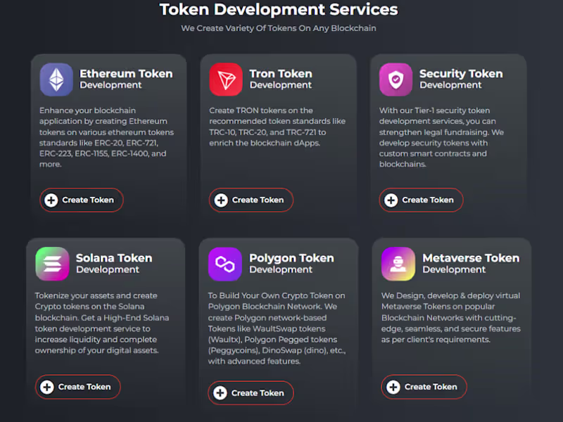 Cover image for ERC20 Token Creation, BEP20, SPL Token Development for EVM, Sola