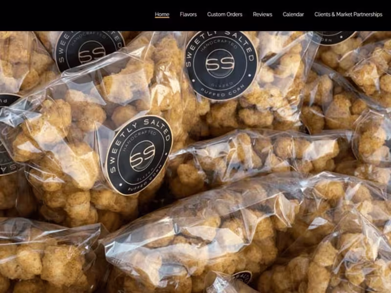 Cover image for Sweetly Salted – Handcrafted Glazed Puffed Corn