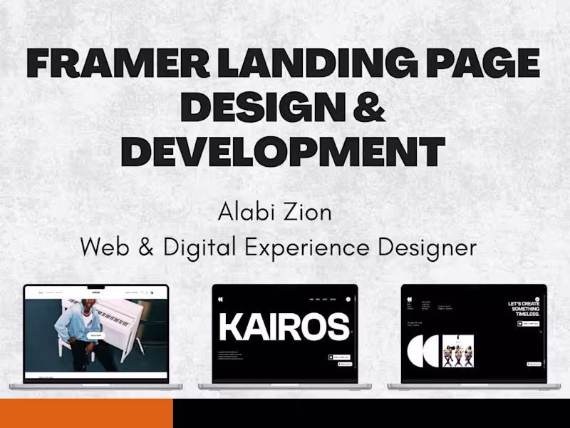 Cover image for Landing Page Design & Development