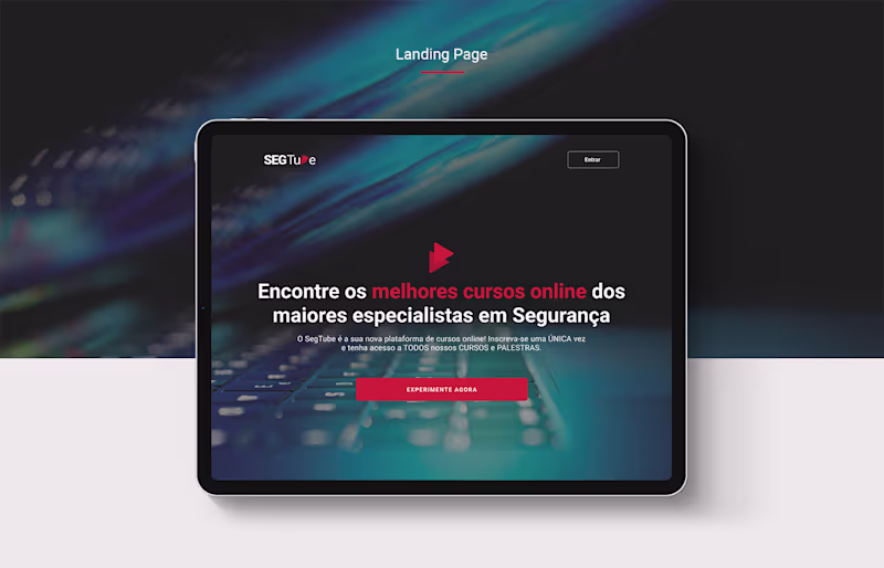 Cover image for SegTube – Landing Page on Behance