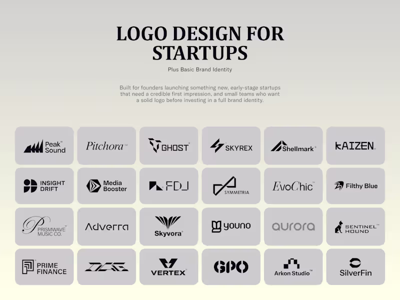 Cover image for Logo Design for Startups + Basic Brand Identity