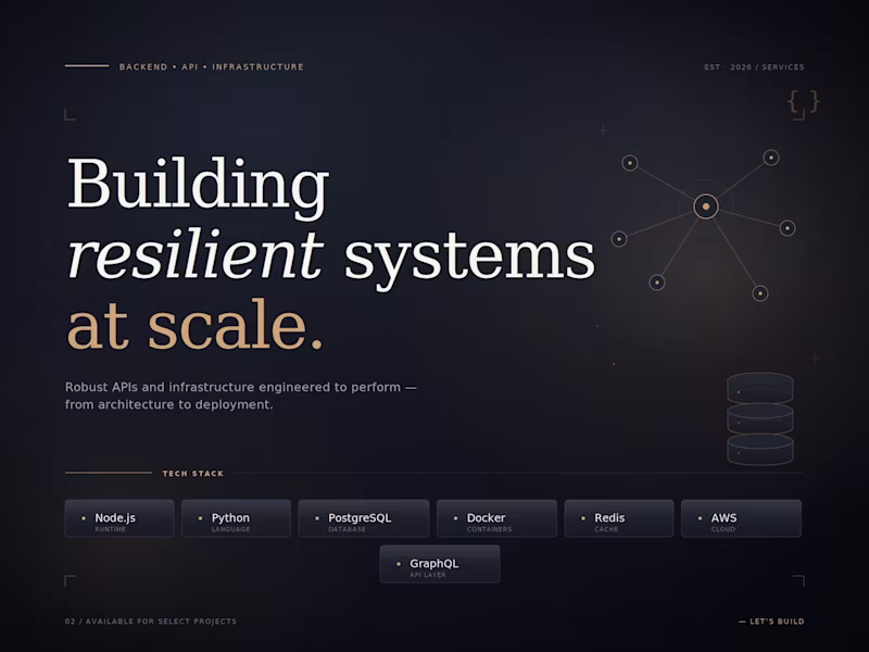 Cover image for Backend development