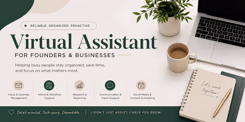 Cover image for Virtual Assistant for Founders & Businesses