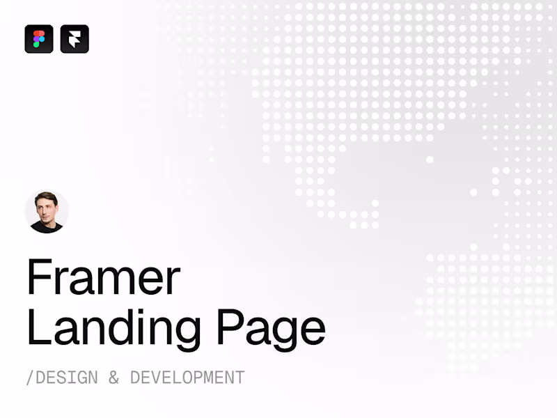 Cover image for Framer Landing Page (Design & Development)