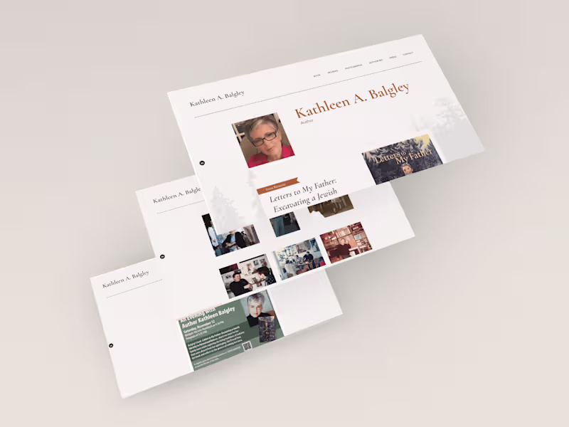 Cover image for Website Design for an Author
