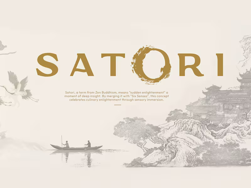 Cover image for Satori. A journey of taste,