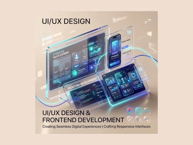 Cover image for Responsive UI/UX Design & Frontend Development