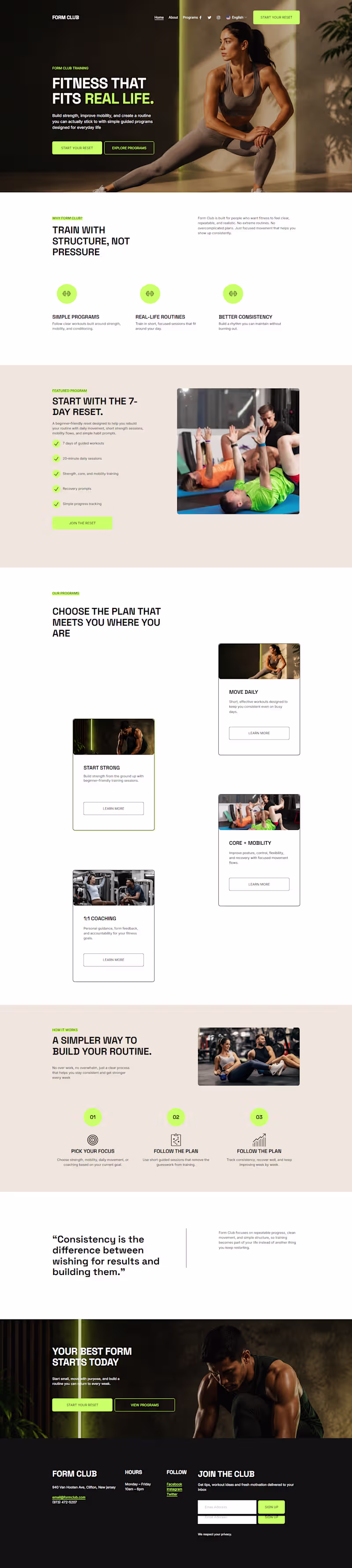 Cover image for Project Title
Form Club: Fitness That