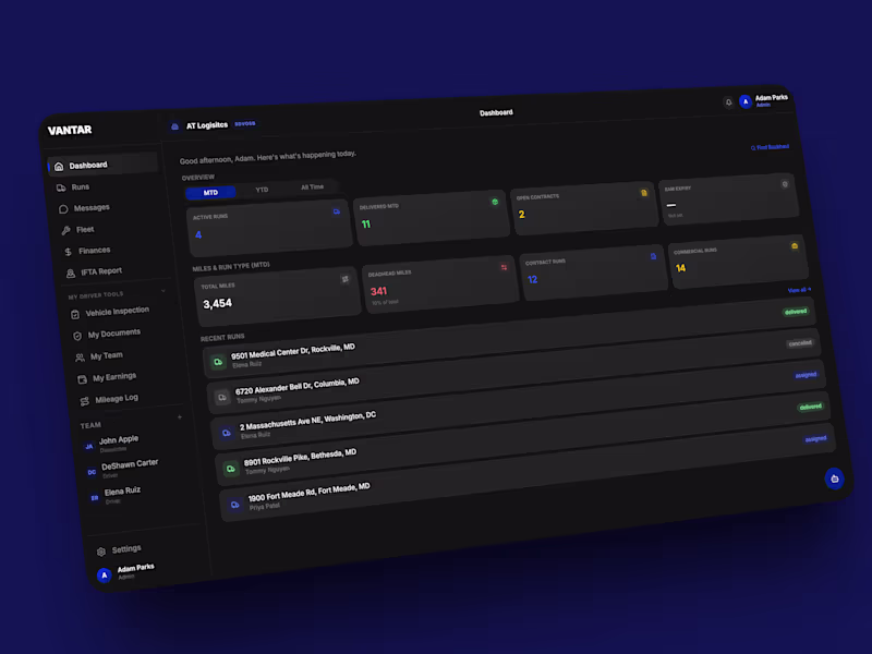 Cover image for Vantar: a full-stack field operations PWA for a veteran-owned m…