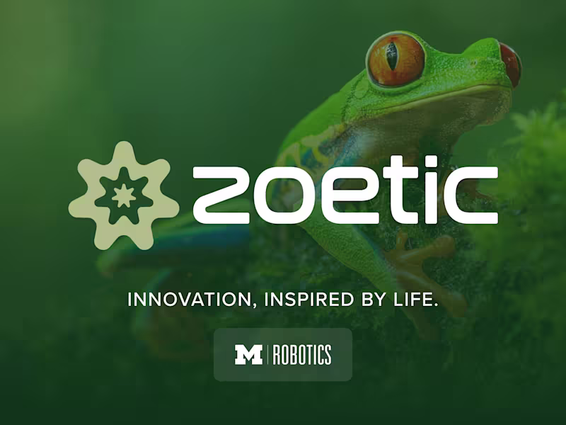 Cover image for Zoetic – Brand Identity for U-M Soft Robotics Lab