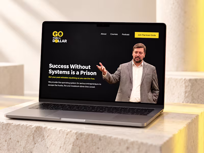 Cover image for Go Make A Dollar — Kajabi Website & Lead Capture
