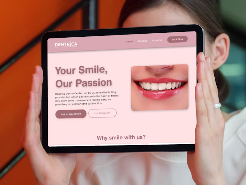 Cover image for Dentrica - Dental Clinic Website 