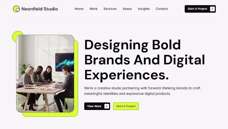 Cover image for NEONFIELD — High-End Framer Template