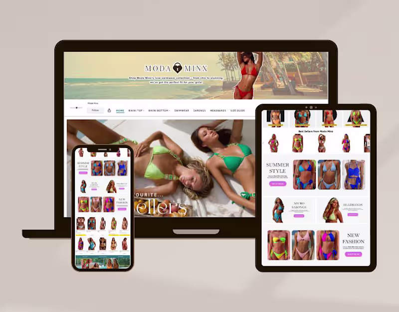 Cover image for Moda Minx Amazon Storefront Design
