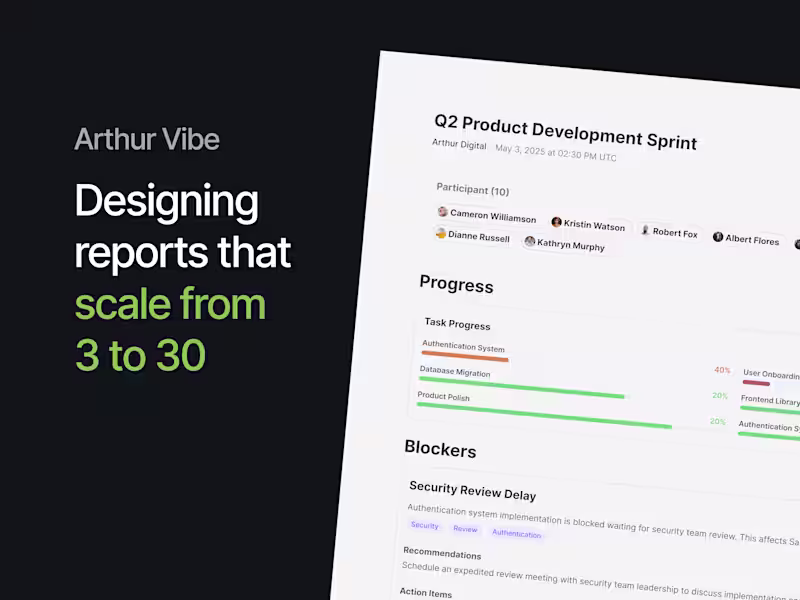 Cover image for Designing reports that scale from 3 to 30