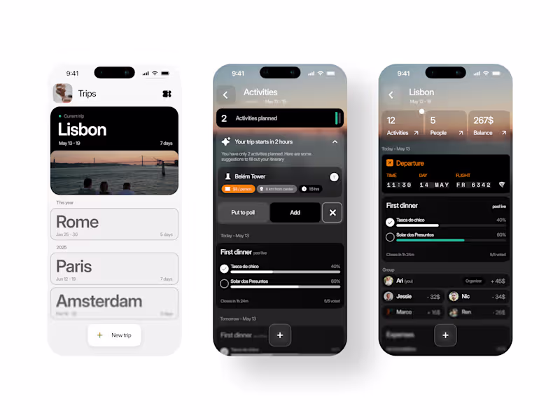 Cover image for Recent travel app for an