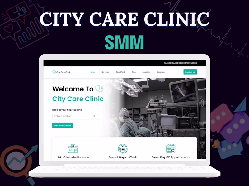 Cover image for City Care Clinic | SMM Services