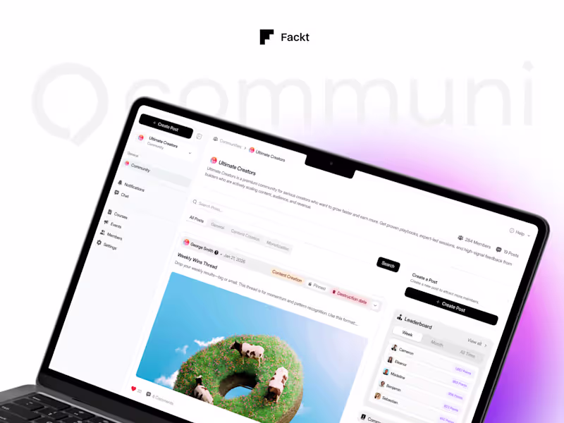 Cover image for Communi Platform UI/UX Design