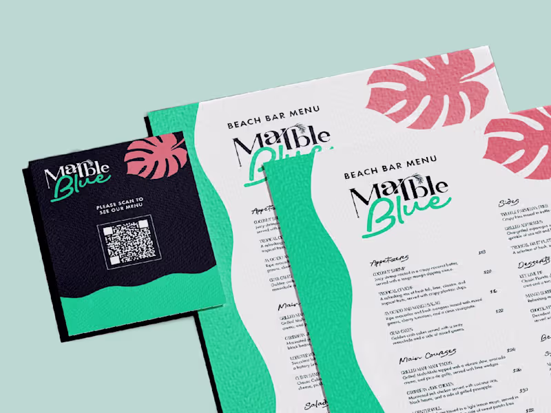 Cover image for Marble Blue: Brand Identity