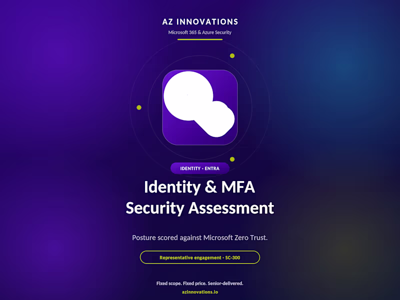 Cover image for Identity & MFA Security Assessment (Representative)
