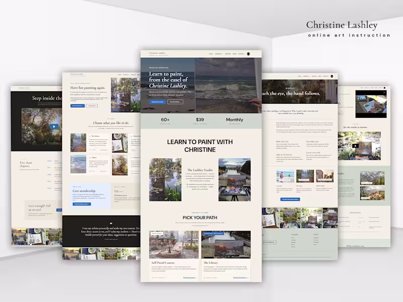 Cover image for Custom Kajabi Design & Development for Christine Lashley