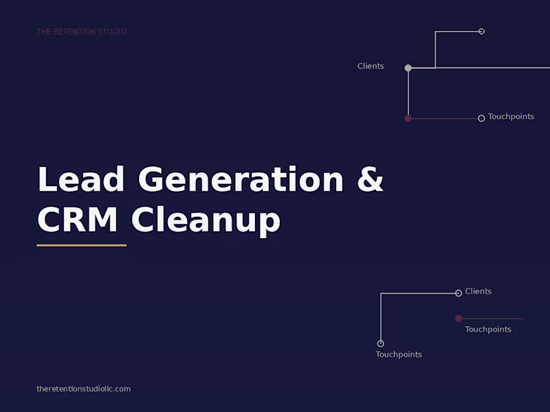 Cover image for  Lead Generation & CRM Cleanup