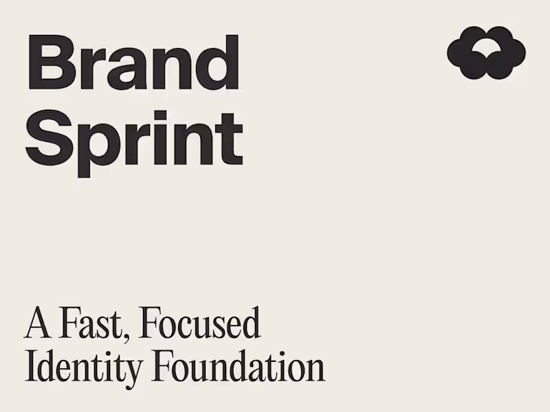 Cover image for Brand Sprint – A Fast, Focused Identity Foundation