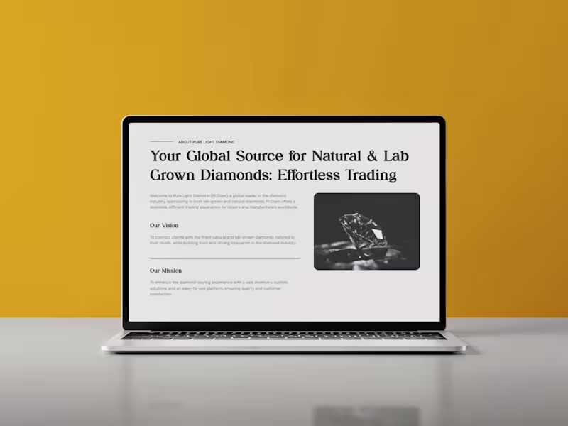 Cover image for PLDiam Diamond Trading Website Development