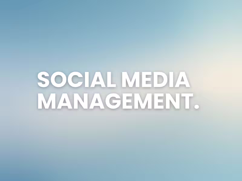 Cover image for Social Media Management