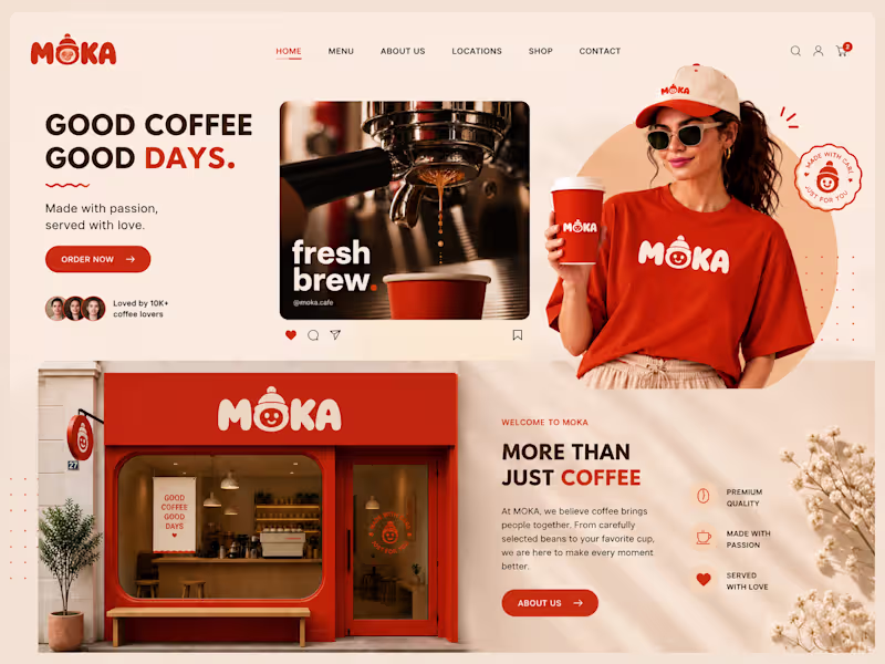 Cover image for ☕ Moka Café – Brand