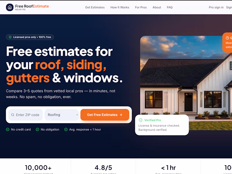 Cover image for Built a modern roofing and