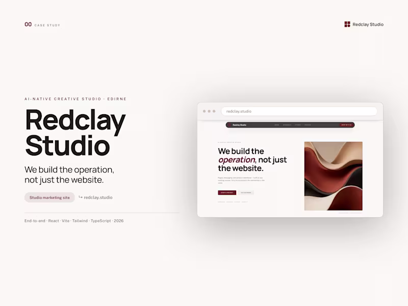 Cover image for Redclay Studio Website